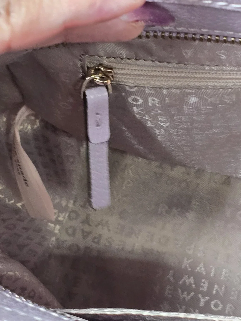 kate spade Light Lavender Leather Satchel